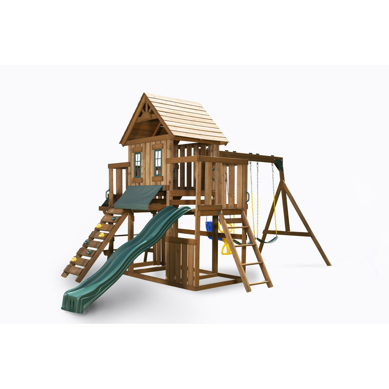 SwingnSlide Winchester Wood Complete Swing Set & Reviews Wayfair